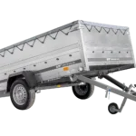 Remorque voiture 264×150 UNITRAILER GARDEN 265 KIPP avec ridelles BIS, cadre H-0 et bâche grise