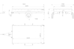Remorque basculante UNITRAILER GARDEN 265 (264×150 cm) avec ridelles grillagées, arceau H-800 et bâche de protection bleue – Image 2