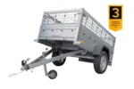 Top remorque GARDEN TRAILER 200 KIPP avec rehausses grillagées et roue jockey – Image 2