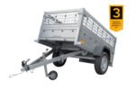Remorque Garden Trailer 200 KIPP avec rehausses grillagées et roue jockey – Image 2