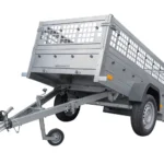 Top remorque GARDEN TRAILER 200 KIPP avec rehausses grillagées et roue jockey