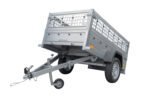 Remorque Garden Trailer 200 KIPP avec rehausses grillagées et roue jockey