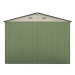 Garage double portes vert pâle et crème 18m² + kit d’ancrage X-METAL – Image 10