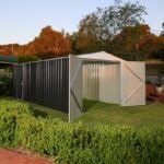 Garage en acier Zincalume Colorbond EASYSHED 19,55m² grande hauteur et largeur – Image 11