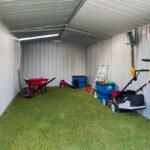 Garage en acier Zincalume Colorbond EASYSHED 19,55m² grande hauteur et largeur – Image 4