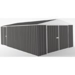 Garage en acier Zincalume Colorbond EASYSHED anthracite 18m²