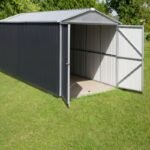 Garage métal YARDMASTER anthracite 15,50m² + kit d’ancrage inclus – Image 3