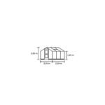 JULIANA - Serre Compact polycarbonate 10mm 5 m² - Aluminium anthracite