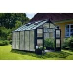 JULIANA - Serre Premium en polycarbonate 10 mm 10.9 m² - Aluminium anthracite – Image 2