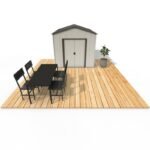 Kit fondation en bois traité autoclave 6m² pour pose d&rsquo;abri de jardin – Gardy Shelter – Image 2