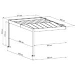 Carport adossé aluminium Trigano LIBECCIO WALL 16 m² – Image 5