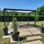 Pergola autoportante TIERAL Caleta aluminium anthracite, 12 m²