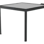 Pergola adossée TIERAL Osaka aluminium gris anthracite , 9 m²