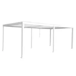 Pergola bioclimatique autoportante NATERIAL Clima aluminium blanc, 17.17 m²