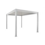 OCEO - Pergola bioclimatique manuelle ZEPHIR - 3x4 mètres - Aluminium/Lames - Blanc – Image 2