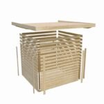 Petit abri de jardin en bois 2,22m² Merseburg 2 – Karibu – Image 10