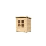 Petit abri de jardin en bois 2,22m² Merseburg 2 – Karibu – Image 4