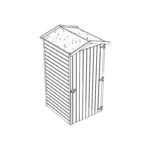 Petit abri de jardin traité autoclave avec plancher SOLID – Image 2