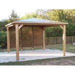 FORESTA - Pool House Blueterm bois THT de 12.32 m² avec vantelles montage à domicile inclus