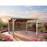 FORESTA - Pool House Blueterm bois THT de 12.32 m² avec vantelles montage à domicile inclus – Image 5