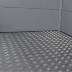 Abri Telluria en acier galvanisé gris 9,8m² avec double porte Eleganto 3330 – Image 2