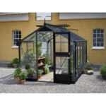 JULIANA - Serre de jardin Compact verre trempé 8.2 m² - Aluminium anthracite – Image 2