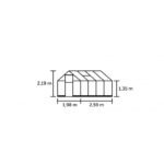 HALLS - Serre de jardin Qube 5.1 m² verre trempé de 3 mm – Image 22
