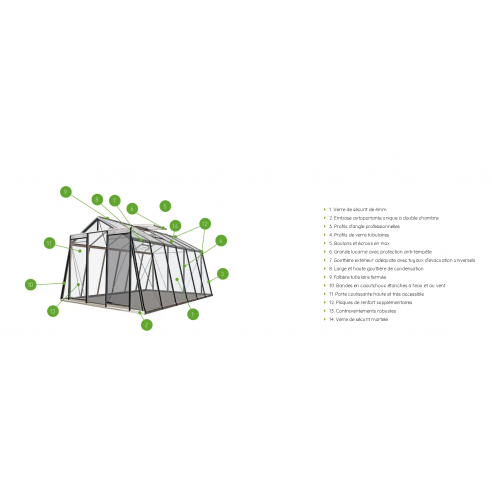 serre-de-jardin-r306-136-m-en-verre-trempe-securit-aluminium-naturel.png ACD - Serre R306 13.6 m² en verre trempé sécurit - Aluminium naturel – Image 1