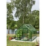 HALLS - Serre de jardin Universal 9.9 m² en verre trempé 3 mm - Vert