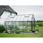 HALLS - Serre de jardin Magnum 11.5 m² polycarbonate 6 mm - Noir – Image 2