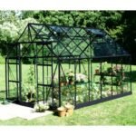 HALLS - Serre de jardin Magnum 9.9 m² verre trempé 3 mm - Noir – Image 2