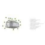 ACD - Serre Miccolo murale 2.5 m² verre trempé sécurit 4 mm - Aluminium naturel – Image 5