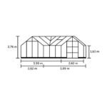 HALLS - Orangerie Garden Room 12.9 m² verre trempé 3 mm - Noir – Image 18