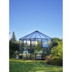 HALLS - Serre véranda Atrium 9 m² verre trempé 3 mm - Vert – Image 2