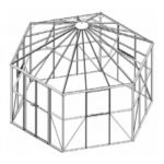 HALLS - Serre véranda Atrium 9 m² verre trempé 3 mm - Vert – Image 11