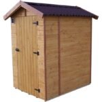 Toilettes sèches grand modèle en bois massif panneaux 16mm + plancher – Habrita – Image 6