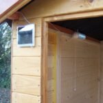 Toilettes sèches grand modèle en bois massif panneaux 16mm + plancher – Habrita – Image 9