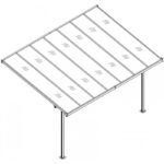 Toit de terrasse ajustable en aluminium laqué blanc 3,05×4,36m X-METAL – Image 10