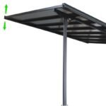 Toit de terrasse ajustable en aluminium laqué blanc 3,05×4,36m X-METAL – Image 3