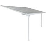 Toit de terrasse ajustable en aluminium laqué blanc 3,05×4,36m X-METAL – Image 4