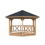PALMAKO Tonnelle de jardin Betty 9.9 m² en bois massif lamellé-collé