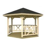 PALMAKO Tonnelle de jardin Betty 9.9 m² en bois massif lamellé-collé – Image 4